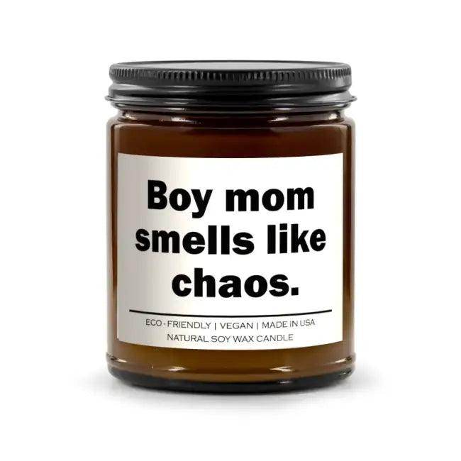 Spiced Pumpkin Ginger Chaos Candle for Cozy Boy Moms - Estalios