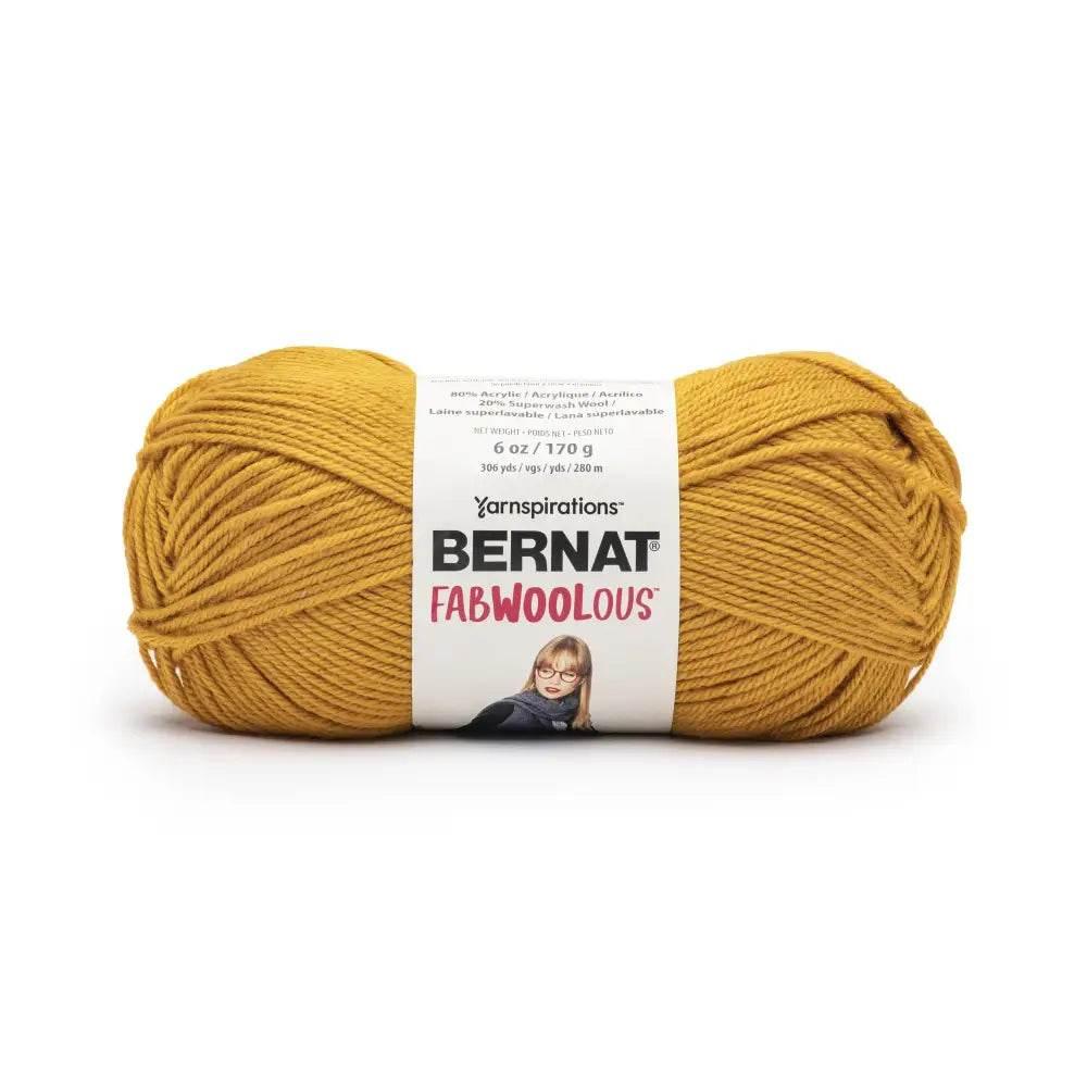Spinrite Bernat Fabwoolous Yarn Bright Gold Soft and Durable - Estalios