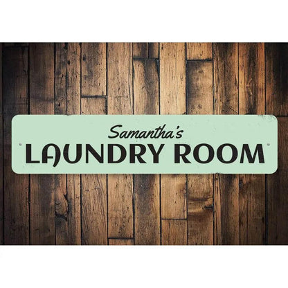 Splash into Freshness with Mint Green Laundry Room Sign - Estalios