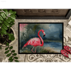 Splashy Flamingo Watercolor Doormat: Welcome Happiness! Bring a Vibrant Splash of Color and Whimsical Charm to your Doorstep with our Flamingo Watercolor Doormat - Estalios
