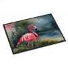 Splashy Flamingo Watercolor Doormat: Welcome Happiness! Bring a Vibrant Splash of Color and Whimsical Charm to your Doorstep with our Flamingo Watercolor Doormat - Estalios