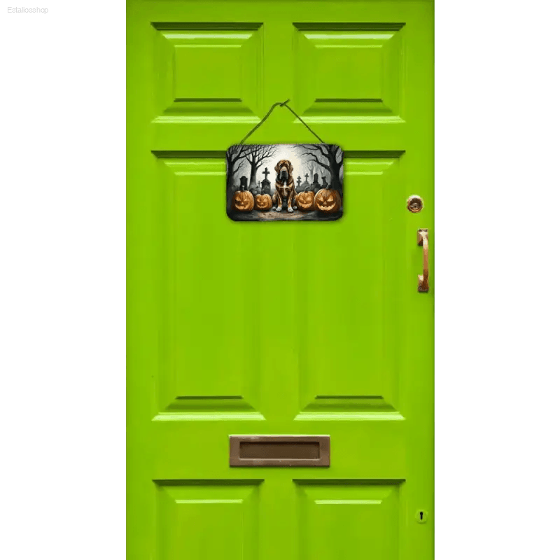 Spooktacular Halloween Dog Decor: Green Door Thrills! Alright, Check out this Awesome Halloween Dog Decor! Get Ready to Howl with Delight Because - Estalios