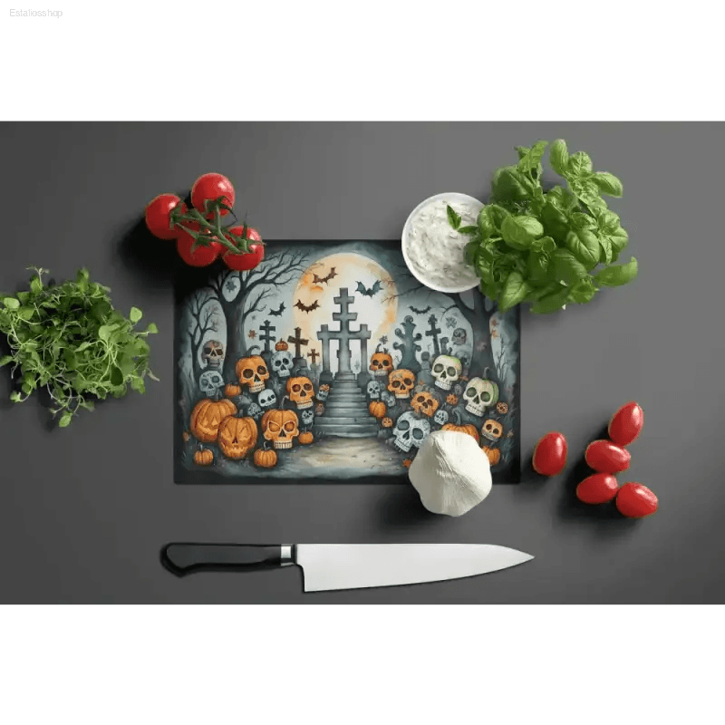 Spooktacular Halloween Kitchen Cutting Board Duo! Get Ready to Transform your Kitchen Into a Haunted Haven with our Halloween Kitchen Duo! this Set Includes a Chilling - Estalios