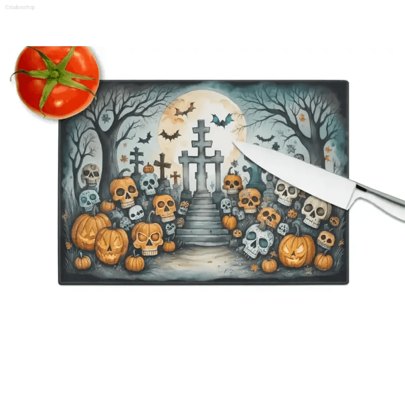 Spooktacular Halloween Kitchen Cutting Board Duo! Get Ready to Transform your Kitchen Into a Haunted Haven with our Halloween Kitchen Duo! this Set Includes a Chilling - Estalios