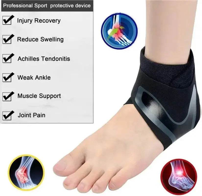 Sports Anklets Tendon Pain Relief Ankle Support Wrap - Estalios