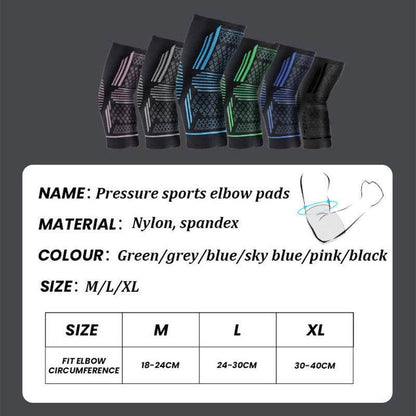 Sports Elbow Protection with Breathable Nylon for Comfort - Estalios