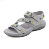Sports Sandals With Printed Velcro Plus Size Women's Shoes - Estalios