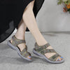 Sports Sandals With Printed Velcro Plus Size Women's Shoes - Estalios
