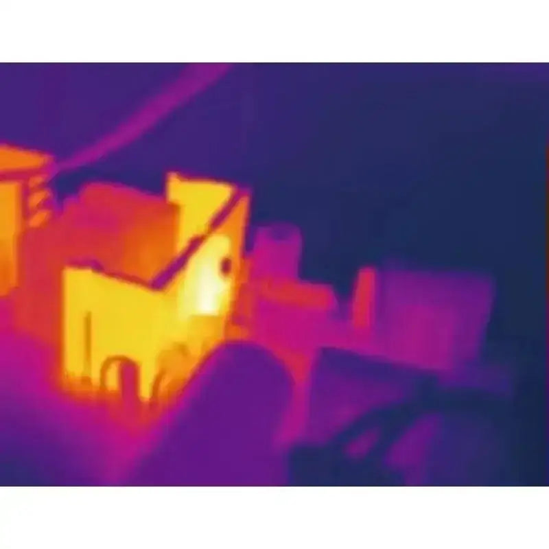 Thermal image of Spot Leaks Fast Leakage Detection Handheld showing infrared gas leakage