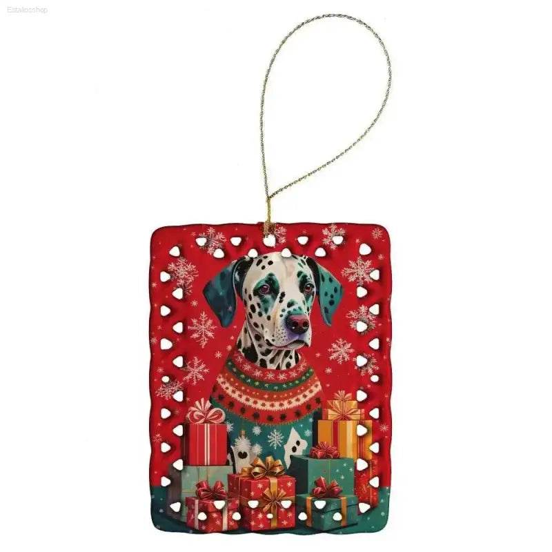 Spotted Holiday Hounds: Dalmatian Ornament Delight! Dalmatian Christmas Ornament. Spread Holiday Cheer with our Charming Dalmatian Christmas Ornament. this Delightful - Estalios