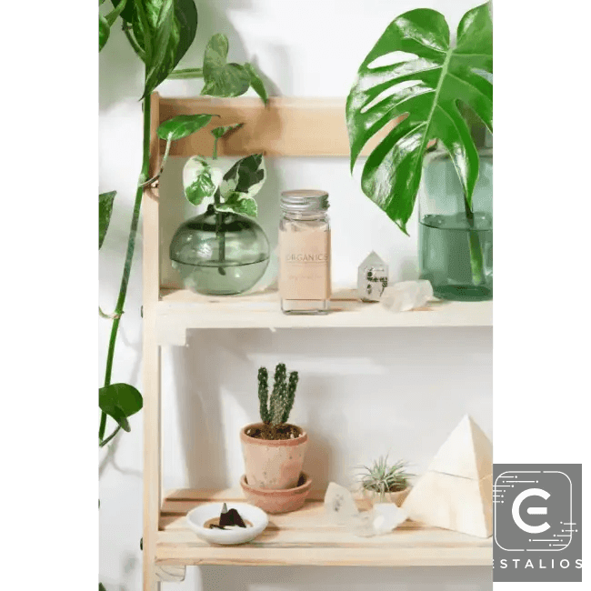 Stylish Square Glass Jar with Metal Lid for Dry Shampoo - Estalios