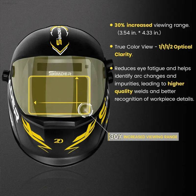 Unleash the Arc: Auto Darkening True Color Ssimder Welding Helmet! **product Description:** Step Into the Future of Welding with the Revolutionary - Estalios