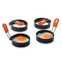 Egg-citing Black Egg Ring Set for Perfect Breakfast Eggs - Estalios
