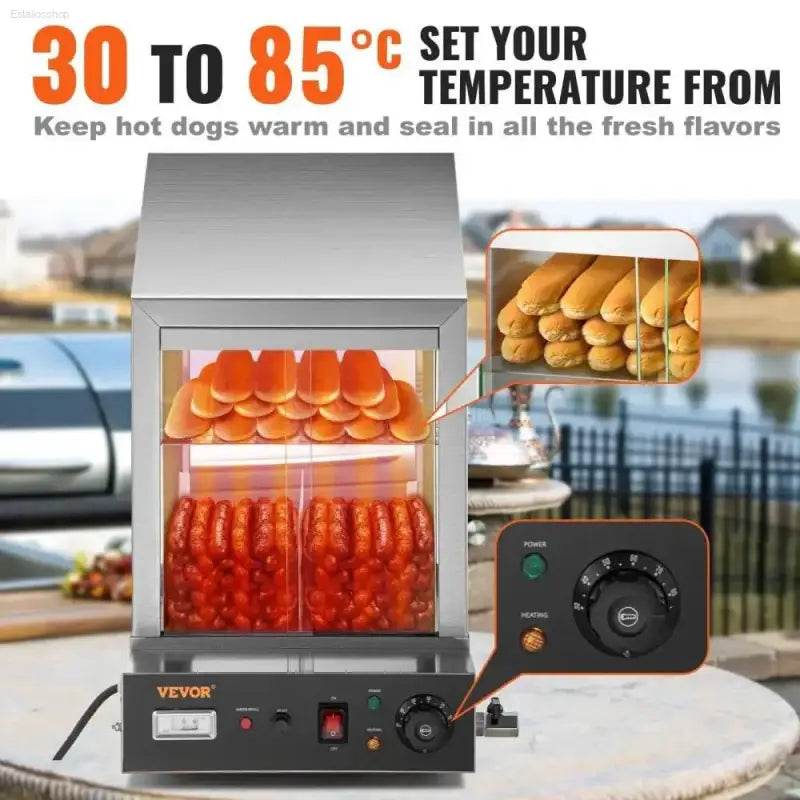Stainless Steel Hot Dog Central: Bun & Dog Steaming Station! **product Description** Get Ready to Revolutionize your Hot Dog Game with the Stainless Steel Hot - Estalios