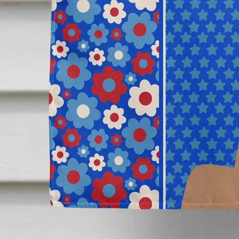 Stars, Stripes, and Pups: Unleash your Dog Floral Garden Flag! Here's a Product Description, Too: Show off your Patriotic Pride - Estalios