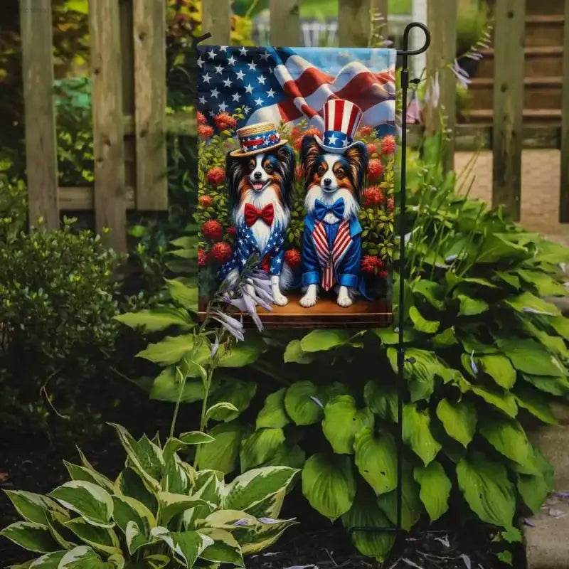 Stars Stripes Doggone Delightful Dog Garden Flag Show your Patriotic Spirit and Love for your Furry Friend with this Adorable Dog-themed Garden Flag! Perfect - Estalios