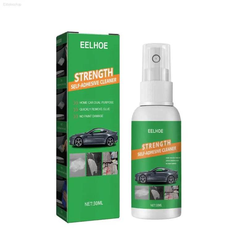 Self-adhesive cleaner spray.