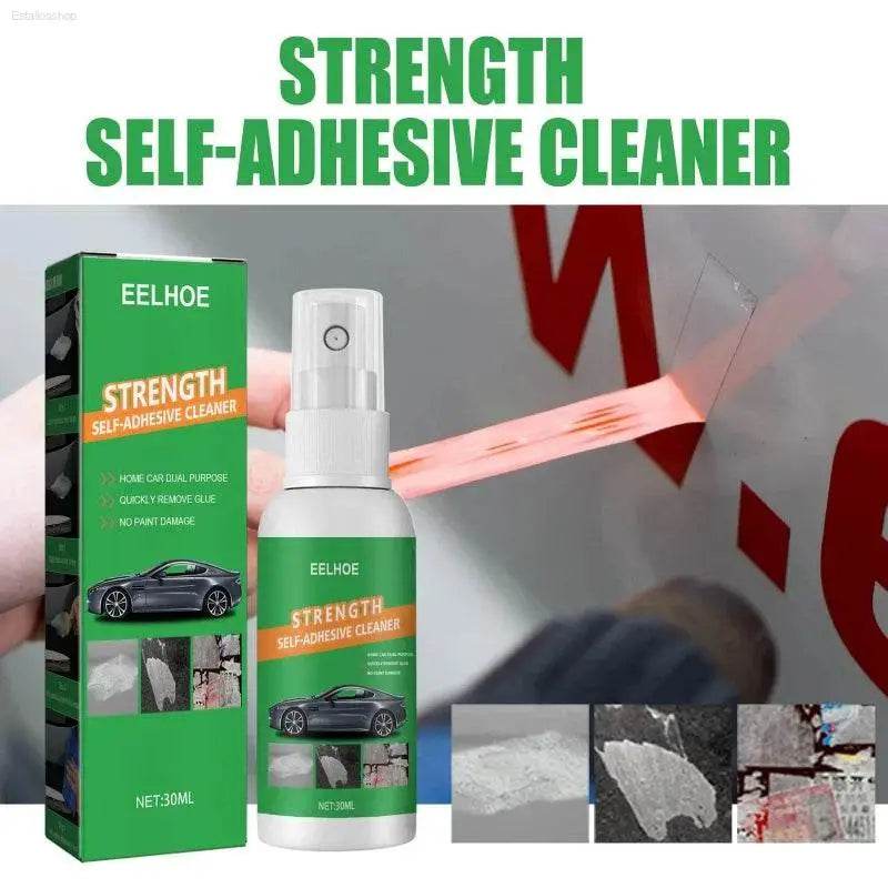 Self-adhesive cleaner spray.