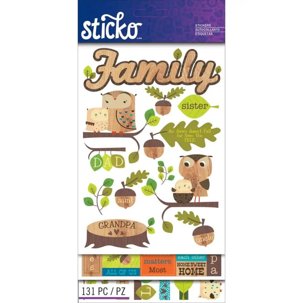 Sticko Themed Flip Pack Stickers 131 Per Pkg Family Fun - Estalios