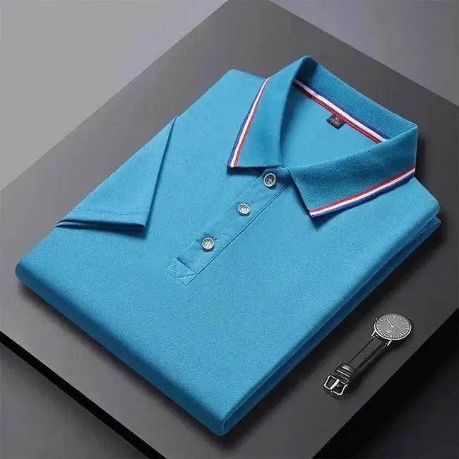 Colorful Trio Bold Striped Collar Polos for Stylish Comfort.