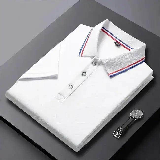 Colorful Trio Bold Striped Collar Polos for Stylish Comfort - Estalios