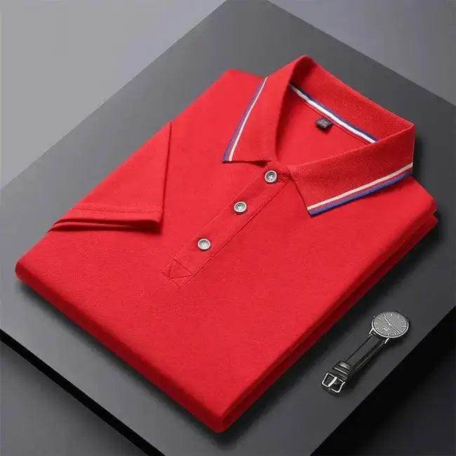 Colorful Trio Bold Striped Collar Polos for Stylish Comfort - Estalios