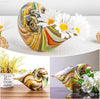 Stunning Hand Blown Glass Nautilus Conch Sculpture - Multicolor Seashell Art Figurine for Elegant Home Decor and Unique Crystal Paperweight - Estalios