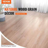 Stunning Light Brown Wood-Grain Vinyl Floor Mat - Estalios