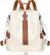 Stylish ALTOSY Genuine Leather Convertible Backpack Purse for Women - Versatile Shoulder & Crossbody Bag with Laptop Compartment - Estalios