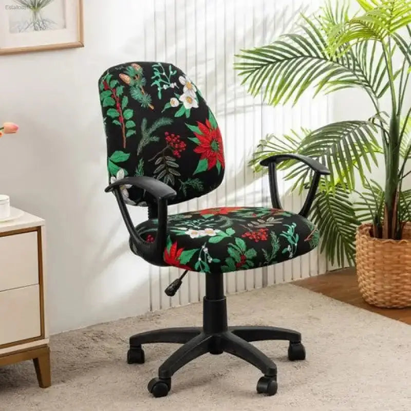 Stylish Elastic Office Chair Covers - 2 Pack - EstaliosShop