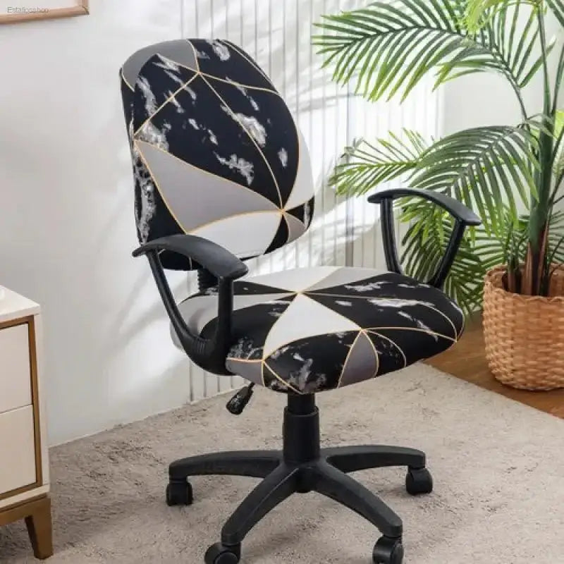 Stylish Elastic Office Chair Covers - 2 Pack - EstaliosShop