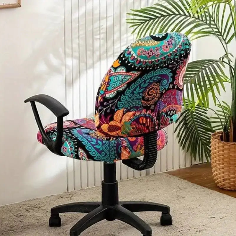 Stylish Elastic Office Chair Covers - 2 Pack - EstaliosShop