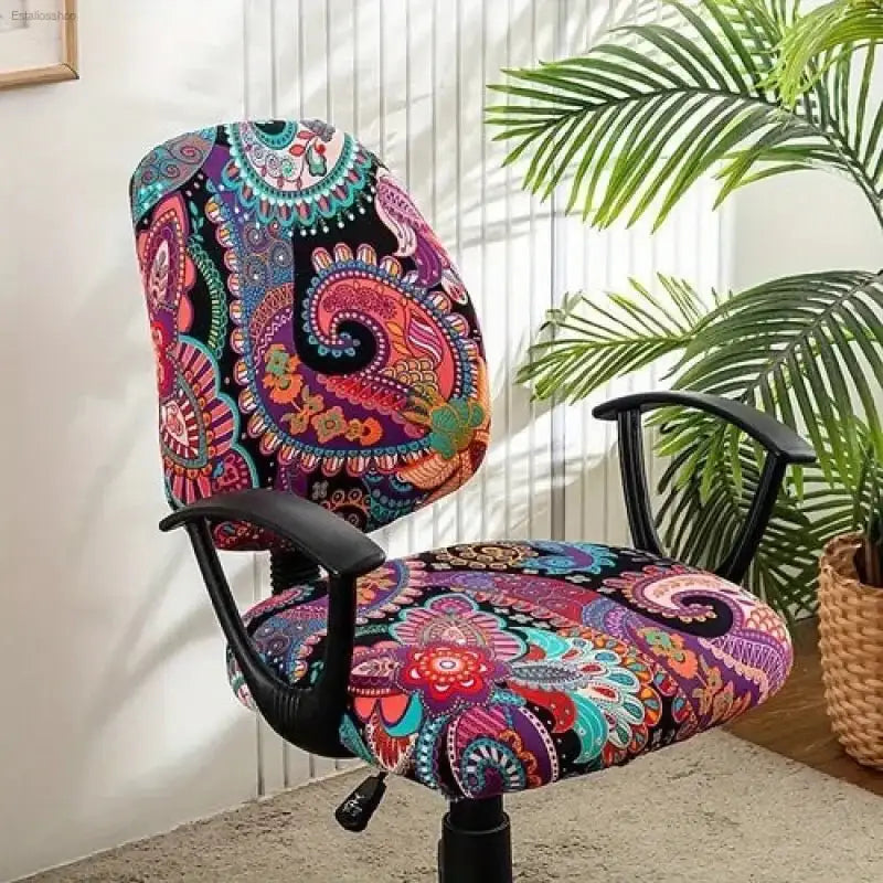 Stylish Elastic Office Chair Covers - 2 Pack - EstaliosShop