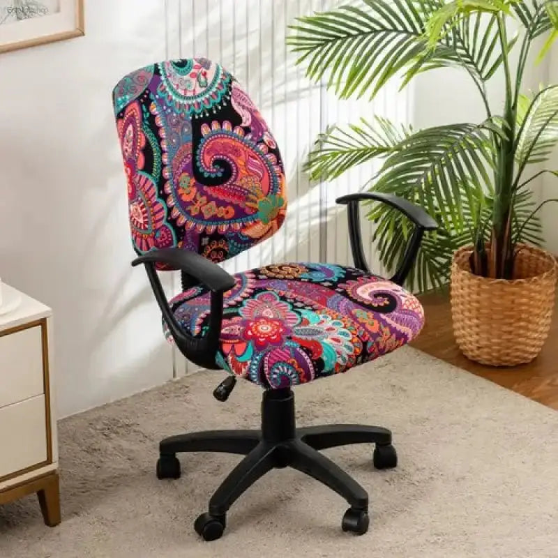 Stylish Elastic Office Chair Covers - 2 Pack - EstaliosShop