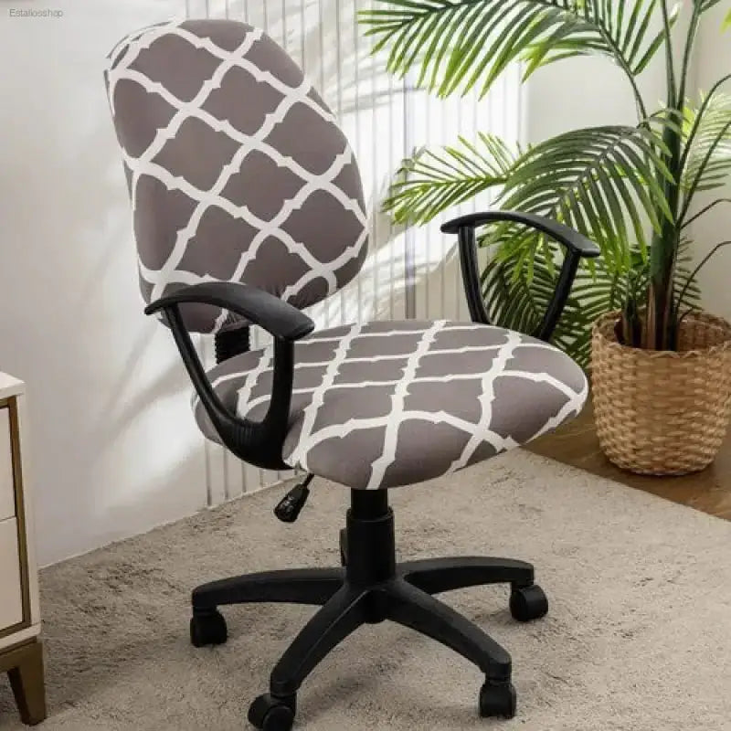 Stylish Elastic Office Chair Covers - 2 Pack - EstaliosShop