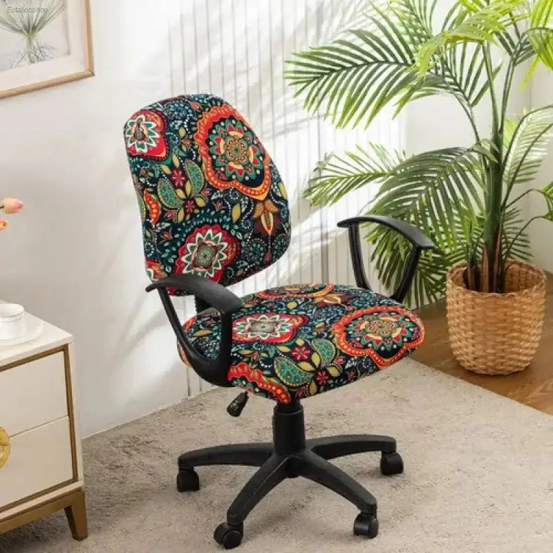 Stylish Elastic Office Chair Covers - 2 Pack - EstaliosShop