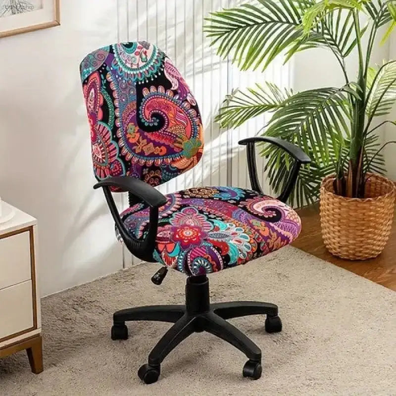 Stylish Elastic Office Chair Covers - 2 Pack - EstaliosShop