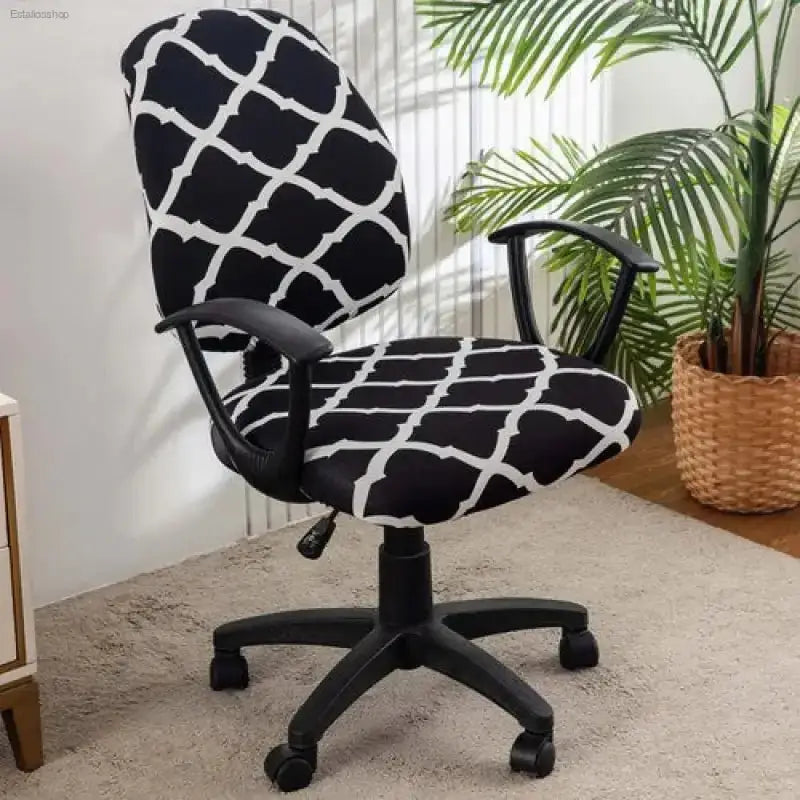 Stylish Elastic Office Chair Covers - 2 Pack - EstaliosShop