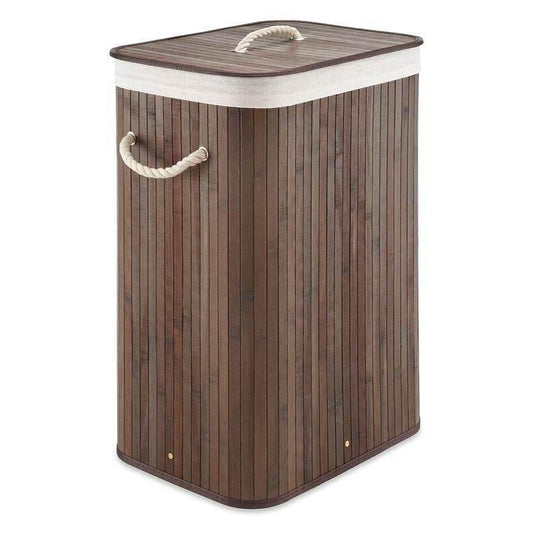 Stylish Finds for All: Quality Apparel, Footwear, and More 

Brown Bamboo Laundry Hamper Dirty Clothes Basket with Lid and Removable Bag - Estalios