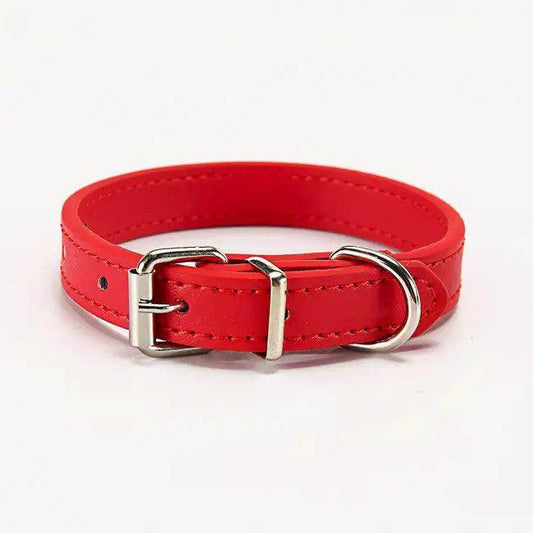 Stylish Leather Dog Collars in Vibrant Colors for Comfort - Estalios