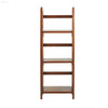 Stylish Mahogany Folding Bookcase - 3 Shelves, Perfect for Home or Office! - Estalios