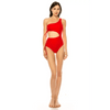 Stylish One Piece Side Lace Cutout Swimsuit Design - Estalios