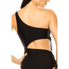 Stylish One Piece Side Lace Cutout Swimsuit Design - Estalios