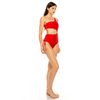 Stylish One Piece Side Lace Cutout Swimsuit Design - Estalios