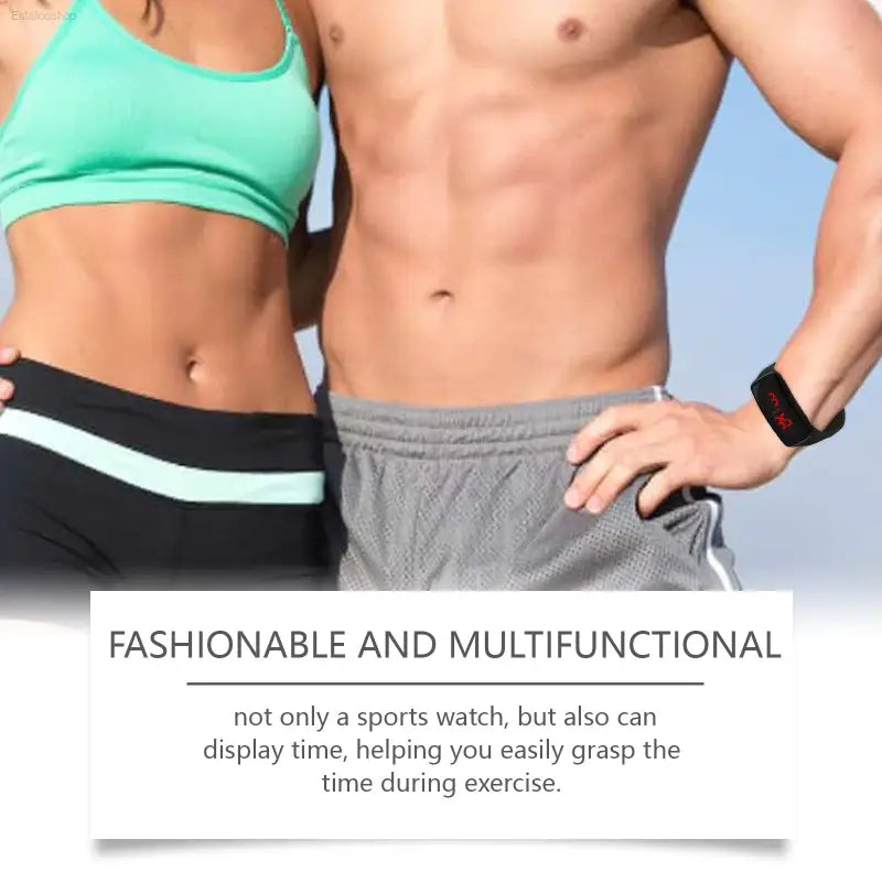 Stylish Silicone Sports Watch with Health Tracking Features for Fitness Enthusiasts eprolo  EstaliosShop