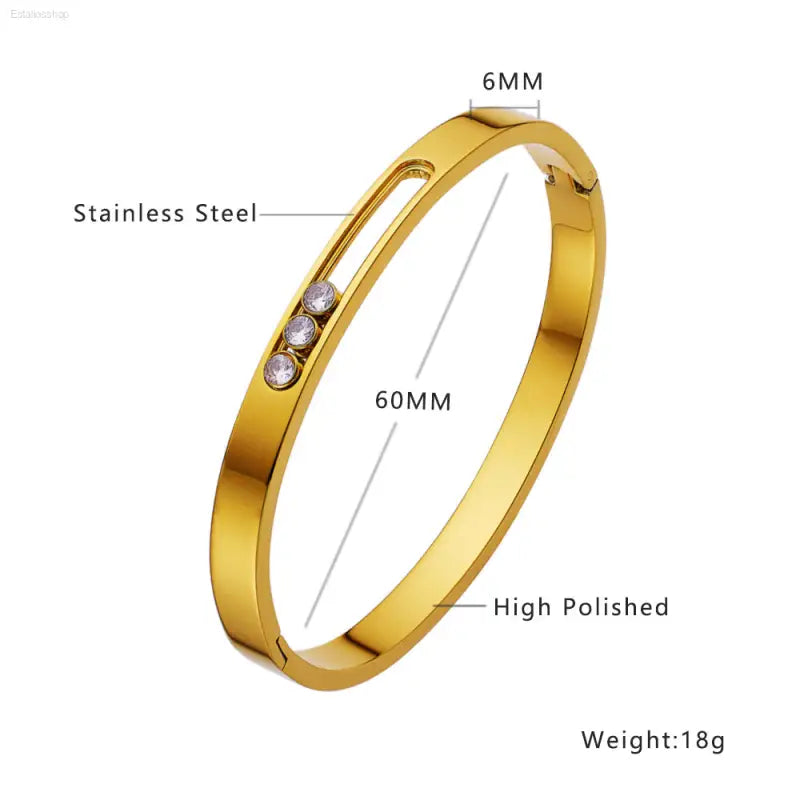 Stylish Stainless Steel Buckle Bracelet with Diamond Inlay for Fashionable Women eprolo  EstaliosShop 14.80