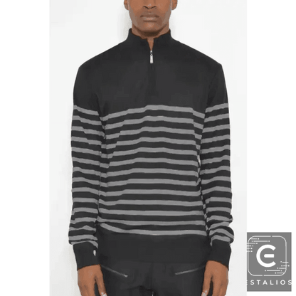 Amp Up Your Look with the Ultimate Striped Quarterzip Set - Estalios