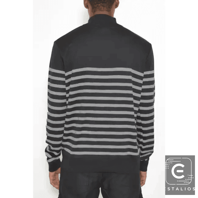 Amp Up Your Look with the Ultimate Striped Quarterzip Set - Estalios