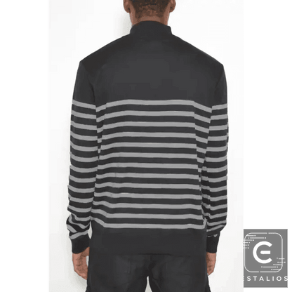 Amp Up Your Look with the Ultimate Striped Quarterzip Set - Estalios