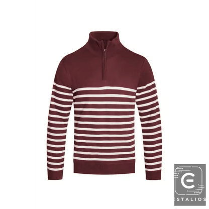 Amp Up Your Look with the Ultimate Striped Quarterzip Set - Estalios